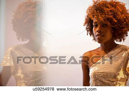 Stock Photo - Portrait of woman. Fotosearch