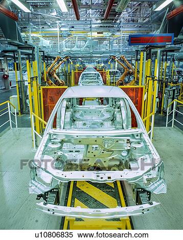 Stock Photography - Production line in car factory. Fotosearch