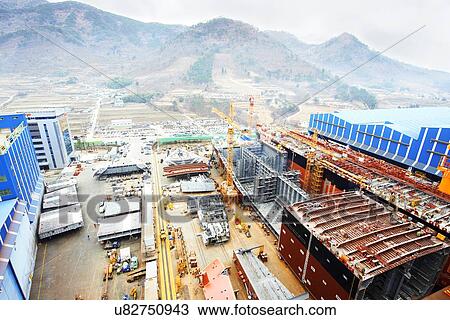 "Shipping port, elevated view, GoSeong-gun, South Korea" View Large Photo Image Stock Image - "Shipping port, elevated view, GoSeong-gun, South Korea". Fotosearch