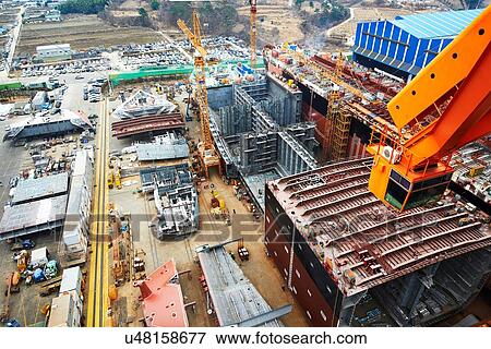"Shipping port, elevated view, GoSeong-gun, South Korea" View Large Photo Image Stock Photo - "Shipping port, elevated view, GoSeong-gun, South Korea". Fotosearch