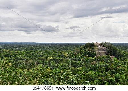 "Structure at Mayan city of Calakmul, Calakmul Biosphere Reserve, Campeche, Mexico" View Large Photo Image Stock Image - "Structure at Mayan city of Calakmul, Calakmul Biosphere Reserve, Campeche, Mexico". Fotosearch
