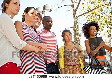 Students attentive at outdoor lecture View Large Photo Image Stock Photo - Students attentive at outdoor lecture. Fotosearch