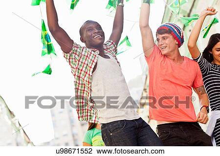 "Students celebrating with Brazilian flags in the street, Rio de Janeiro, Brazil" View Large Photo Image Stock Image - "Students celebrating with Brazilian flags in the street, Rio de Janeiro, Brazil". Fotosearch