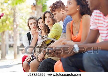 "Students sitting under tree, Rio de Janeiro, Brazil" View Large Photo Image Stock Photo - "Students sitting under tree, Rio de Janeiro, Brazil". Fotosearch