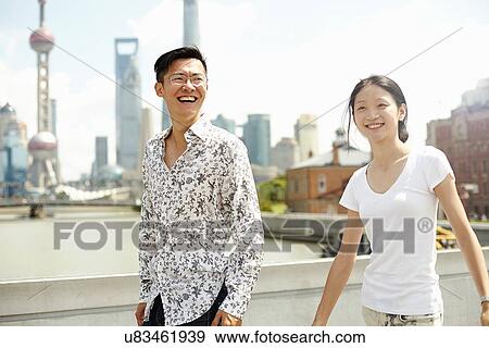 "Tourist couple strolling, The Bund, Shanghai, China" View Large Photo Image Stock Photo - "Tourist couple strolling, The Bund, Shanghai, China". Fotosearch