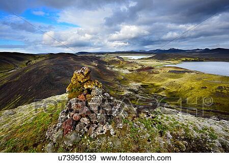 Stock Photo - "Veidivotn Lake, Highlands of Iceland". Fotosearch