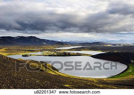 Stock Photo - "Veidivotn Lake, Highlands of Iceland". Fotosearch