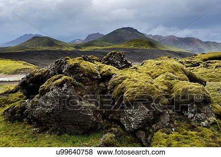 Stock Photo - "Veidivotn Lake, Highlands of Iceland". Fotosearch