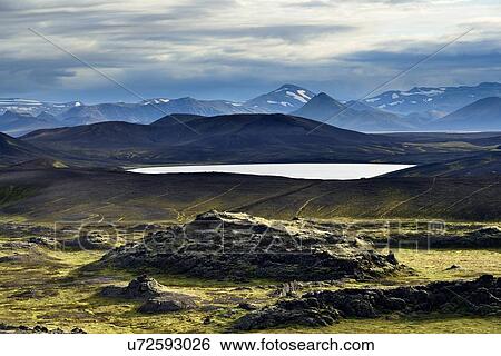Stock Photograph - "Veidivotn Lake, Highlands of Iceland". Fotosearch