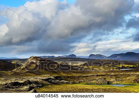 Stock Photography - "Veidivotn Lake, Highlands of Iceland". Fotosearch