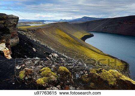 "Veidivotn Lake, Highlands of Iceland" View Large Photo Image Stock Photography - "Veidivotn Lake, Highlands of Iceland". Fotosearch