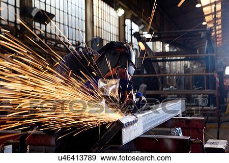 Stock Photo - Welder at work. Fotosearch
