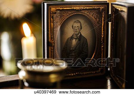 Stock Photo - 19th century daguerreotype. Fotosearch