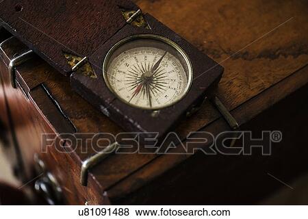 Stock Photo - Antique compass. Fotosearch