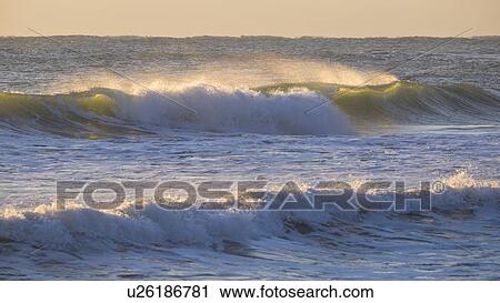 Beach at sunset View Large Photo Image Stock Image - Beach at sunset. Fotosearch