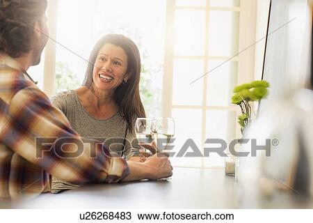 Couple on date at restaurant View Large Photo Image Stock Image - Couple on date at restaurant. Fotosearch