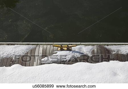 Stock Photo - Elevated view of bollard. Fotosearch