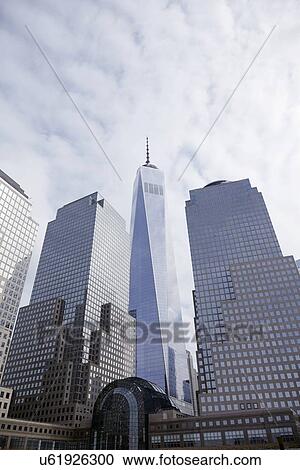 Low-angle view of financial district View Large Photo Image Stock Image - Low-angle view of financial district. Fotosearch
