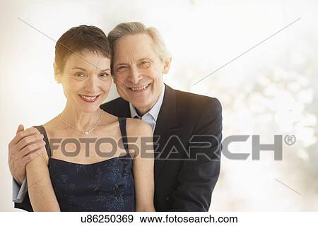 Stock Photo - Portrait of elegant senior couple. Fotosearch