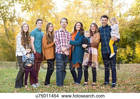 Picture - Portrait of smiling family. Fotosearch