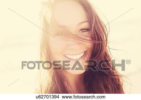 Portrait of smiling woman View Large Photo Image Picture - Portrait of smiling woman. Fotosearch