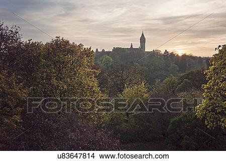 Sacre Coeur church in distance at sunset View Large Photo Image Picture - Sacre Coeur church in distance at sunset. Fotosearch
