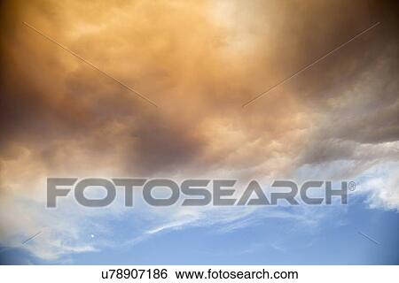 Stock Photograph - Sky at sunset. Fotosearch