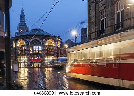 Street scene at sunrise View Large Photo Image Stock Image - Street scene at sunrise. Fotosearch