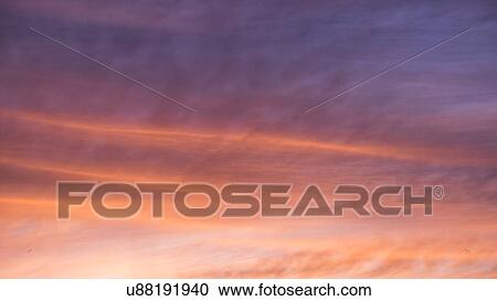 Stock Image - Sunset sky. Fotosearch