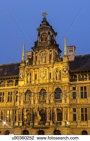View of Antwerp City Hall at sunrise View Large Photo Image Stock Image - View of Antwerp City Hall at sunrise. Fotosearch