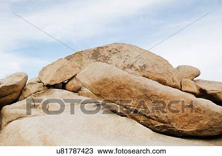 Stock Image - View of boulders. Fotosearch