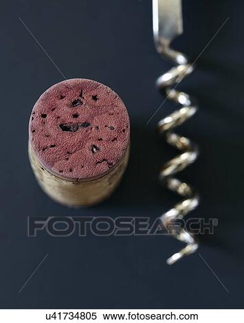 Wine cork and corkscrew View Large Photo Image Stock Photography - Wine cork and corkscrew. Fotosearch
