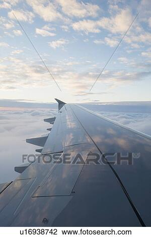 Wing of airplane View Large Photo Image Stock Image - Wing of airplane. Fotosearch