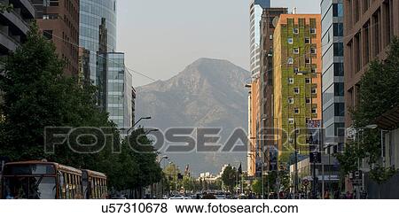 "Buildings along a street, Santiago, Santiago Metropolitan Region, Chile" View Large Photo Image Stock Photo - "Buildings along a street, Santiago, Santiago Metropolitan Region, Chile". Fotosearch