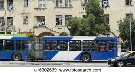 "Bus on the street, Santiago, Santiago Metropolitan Region, Chile" View Large Photo Image Stock Photo - "Bus on the street, Santiago, Santiago Metropolitan Region, Chile". Fotosearch