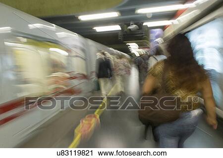 "Commuters at Santiago Metro station, Santiago, Santiago Metropolitan Region, Chile" View Large Photo Image Stock Image - "Commuters at Santiago Metro station, Santiago, Santiago Metropolitan Region, Chile". Fotosearch