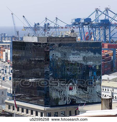 "Elevated view of buildings with harbor, Valparaiso, Chile" View Large Photo Image Stock Photo - "Elevated view of buildings with harbor, Valparaiso, Chile". Fotosearch