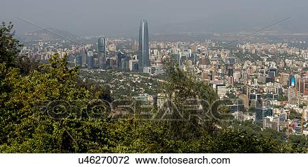"Elevated view of the city, Santiago, Santiago Metropolitan Region, Chile" View Large Photo Image Stock Image - "Elevated view of the city, Santiago, Santiago Metropolitan Region, Chile". Fotosearch