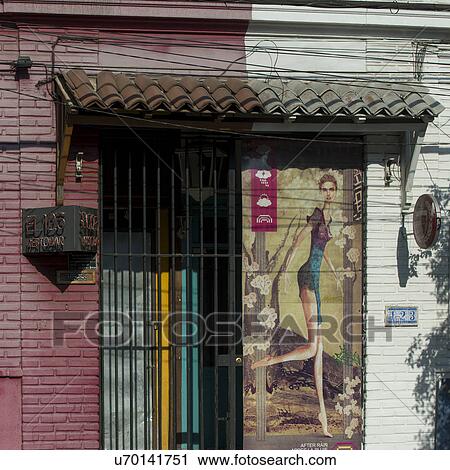 "Facade of a house, Calle Antonia Lopez de Bello, Santiago, Santiago Metropolitan Region, Chile" View Large Photo Image Stock Image - "Facade of a house, Calle Antonia Lopez de Bello, Santiago, Santiago Metropolitan Region, Chile". Fotosearch