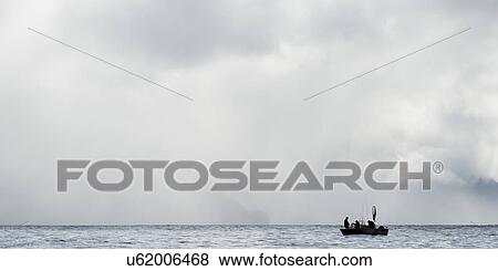 Stock Photo - "Fishing boat in the Pacific Ocean, Skeena-Queen Charlotte Regional District, Haida Gwaii, Graham Island, British Columbia, Canada". Fotosearch