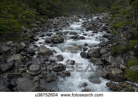 "French River, French Valley, Torres del Paine National Park, Patagonia, Chile" View Large Photo Image Picture - "French River, French Valley, Torres del Paine National Park, Patagonia, Chile". Fotosearch