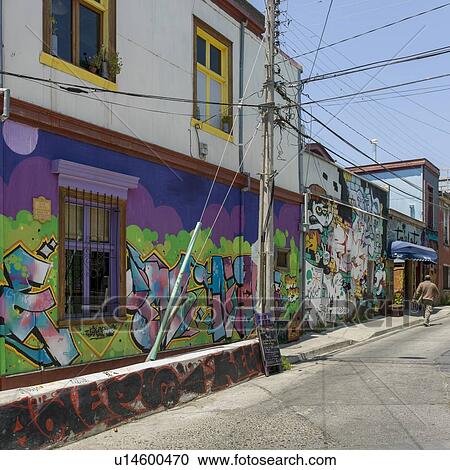 "Graffiti on wall of houses, Valparaiso, Chile" View Large Photo Image Stock Image - "Graffiti on wall of houses, Valparaiso, Chile". Fotosearch