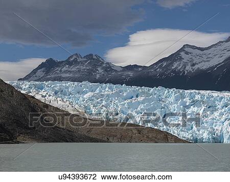 Stock Image - "Grey Glacier, Grey Lake, Torres del Paine National Park, Patagonia, Chile". Fotosearch