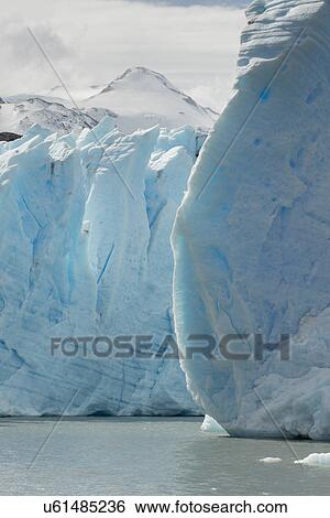 Stock Photograph - "Grey Glacier, Grey Lake, Torres del Paine National Park, Patagonia, Chile". Fotosearch