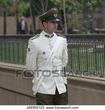 "Guard standing, Santiago, Santiago Metropolitan Region, Chile" View Large Photo Image Stock Image - "Guard standing, Santiago, Santiago Metropolitan Region, Chile". Fotosearch