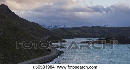 "Lake Pehoe, Torres Del Paine National Park, Patagonia, Chile" View Large Photo Image Picture - "Lake Pehoe, Torres Del Paine National Park, Patagonia, Chile". Fotosearch