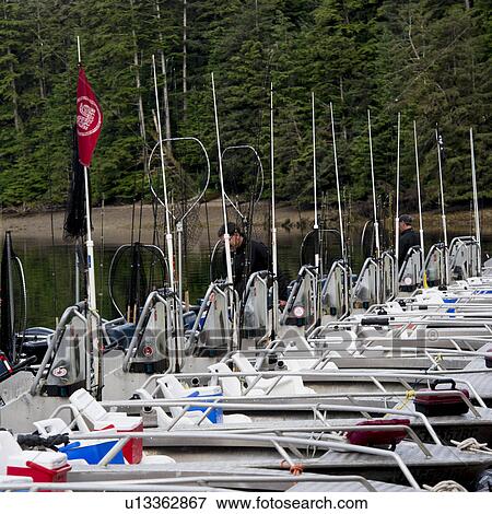 "Line of Fishing boats at dock, Skeena-Queen Charlotte Regional District, Haida Gwaii, Graham Island, British Columbia, Canada" View Large Photo Image Stock Photo - "Line of Fishing boats at dock, Skeena-Queen Charlotte Regional District, Haida Gwaii, Graham Island, British Columbia, Canada". Fotosearch