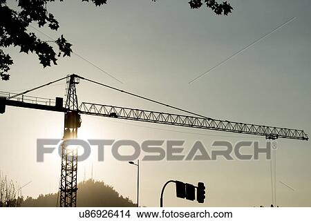 "Low angle view of a crane, Santiago, Santiago Metropolitan Region, Chile" View Large Photo Image Picture - "Low angle view of a crane, Santiago, Santiago Metropolitan Region, Chile". Fotosearch
