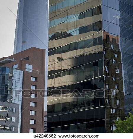"Low angle view of modern buildings, Santiago, Santiago Metropolitan Region, Chile" View Large Photo Image Stock Image - "Low angle view of modern buildings, Santiago, Santiago Metropolitan Region, Chile". Fotosearch