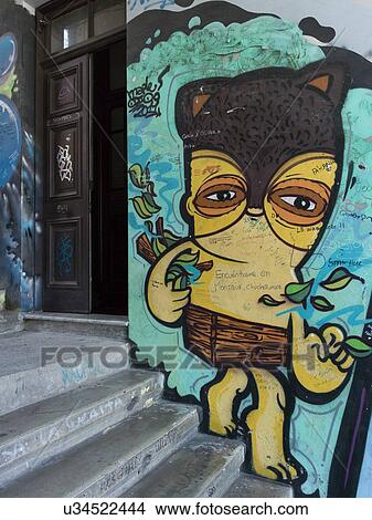 "Mural on wall, Valparaiso, Chile" View Large Photo Image Picture - "Mural on wall, Valparaiso, Chile". Fotosearch